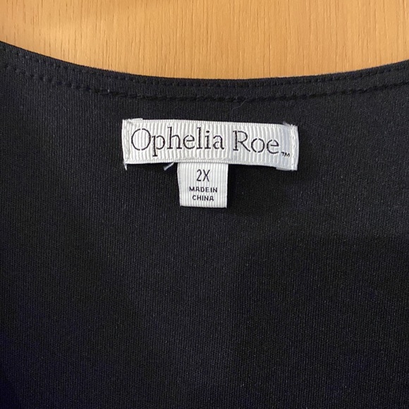 Ophelia Roe Floral Cinched Dress Green Plus Size 2X - Picture 3 of 16